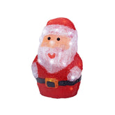 Lumineo BO Led Acrylic Santa Figure 23.5cm - Cool White